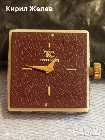 Механизъм с дисплей за часовник TC SWISS MADE баланса работи рядък 51527, снимка 3 - Антикварни и старинни предмети - 52361717