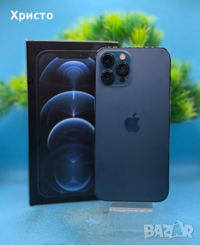Apple iPhone 12 Pro Max, 128GB, 5G, Pacific Blue , снимка 4 - Apple iPhone - 52000998