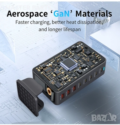 GaN3 600W Станция PD 3.1 Най-новата GaN Технология за Бързо Зареждане, снимка 7 - Резервни части за телефони - 52585149