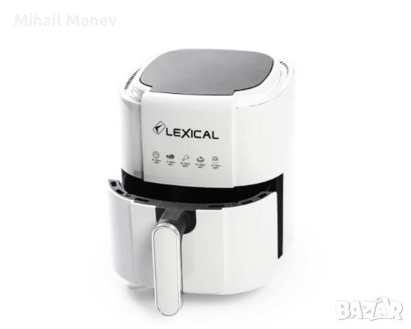 Фритюрник с горещ въздух Lexical Airfryer LAF-3011-1/2 1200W 3.5L бял/черен, снимка 5 - Фритюрници - 45694595