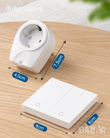 2 бр Безжичен контакт с дистанционно 16A / 3500W, 30 м обхват, снимка 6 - Друга електроника - 52410912