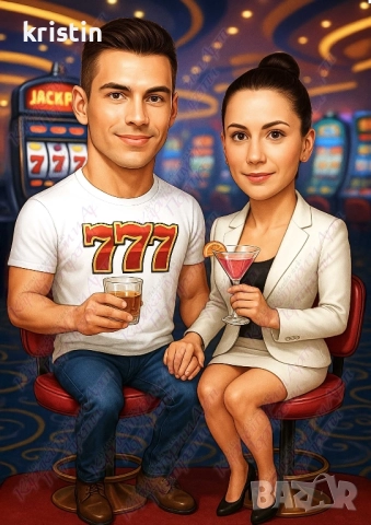 Карикатура за двойка, снимка 3 - Подаръци за юбилей - 38368137