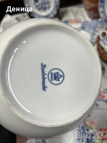 За днес малко синичко💙  Син лук и Кахла💙 Чайник с много любима моя форма Височина-14.5 см Цена-15€, снимка 13 - Сервизи - 53716226