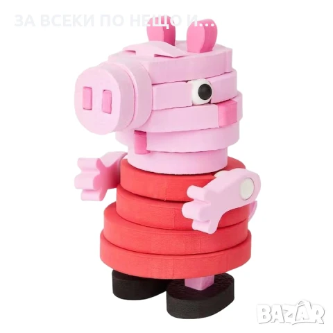 34 части 3D Детски пъзел от пяна Peppa pig