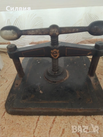  ретро печатарска преса, снимка 4 - Антикварни и старинни предмети - 53074070