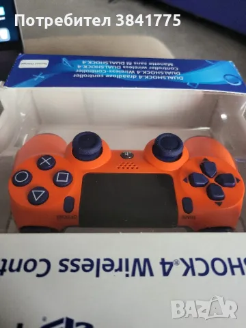 Нов, оригинален Dualshock 4 Sunset Orange , снимка 8 - Аксесоари - 49636010
