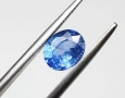  Красив ярък цейлонски сапфир с метличинено син цвят 1,28 карата! Сертификат!, снимка 5