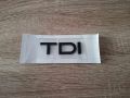 черна емблема Audi TDI Ауди ТДИ, снимка 1 - Аксесоари и консумативи - 45416709