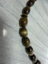 Броеница от полускъпоценен камък "котешко око" №8001 , снимка 6