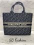 Dior чанта топ изработка в сиво/черно бродерия, снимка 3