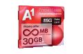 A1 Предплатен пакет мобилен интернет 30GB сим карта / sim card, снимка 2