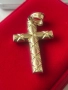 Златна висулка кръст от 14к злато 4.44гр 5см , снимка 2