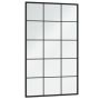 Огледало за стена, черно, 100х60 см, метал, снимка 5