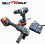 Акумулаторен Винтоверт и Безчетков Ъглошлайф KraftWorld, снимка 4