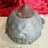 Уникален Старинен Шлем Участвал в Битки, снимка 5 - Антикварни и старинни предмети - 45523613