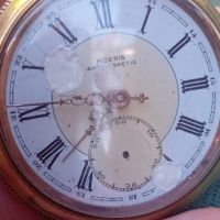 Стар джобен швейцарски часовник Moeris, снимка 1 - Антикварни и старинни предмети - 45141113