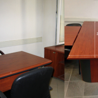 Мениджърско бюро масив 200/90/76 см, снимка 1 - Работни маси и бюра - 44974389