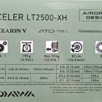 Макара с преден аванс DAIWA '23 EXCELER LT2500, LT2500 XH, снимка 5 - Макари - 45193338
