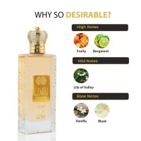 Оригинален Арабски стилен дамски парфюм Ana Al Awwal Nusuk Eau De Parfum 100 ml. 👑 Представяме ви ор, снимка 2 - Дамски парфюми - 45782144