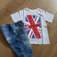 Маркови къси дънки и тениска за момче, снимка 4 - Детски къси панталони - 45421130