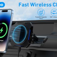 Sewowibo Магнитно зарядно устройство MagSafe за кола/бързо зареждане iPhone 15/14/13/12/Pro/Max, снимка 6 - Зарядни за кола - 45135028