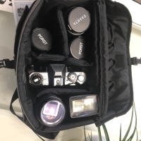 Фотоапарат ,обективи ,светкавица и чанта, снимка 17 - Обективи и филтри - 44995343