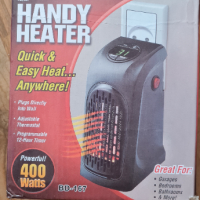 Вентилаторна печка Handy Heater 400w преносима, снимка 5 - Отоплителни печки - 45033338