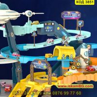 Игра за деца писта с колички на няколко нива - Космическа база - КОД 3851, снимка 2 - Коли, камиони, мотори, писти - 45144416