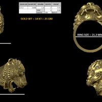 Мъжки златен пръстен, снимка 6 - Пръстени - 45413450