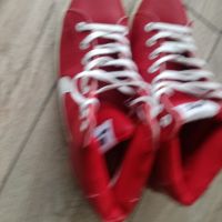 Продавам оригинални дамски кожени високи червени маратонки-Nike, снимка 3 - Маратонки - 45105636