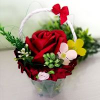 Кошнички с вечни рози, снимка 1 - Декорация за дома - 45074263