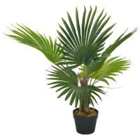 vidaXL Изкуствено растение палма със саксия, зелено, 70 см（SKU:280192, снимка 1 - Стайни растения - 45095156