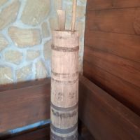 Стара дървена буталка за масло., снимка 5 - Антикварни и старинни предмети - 45681515