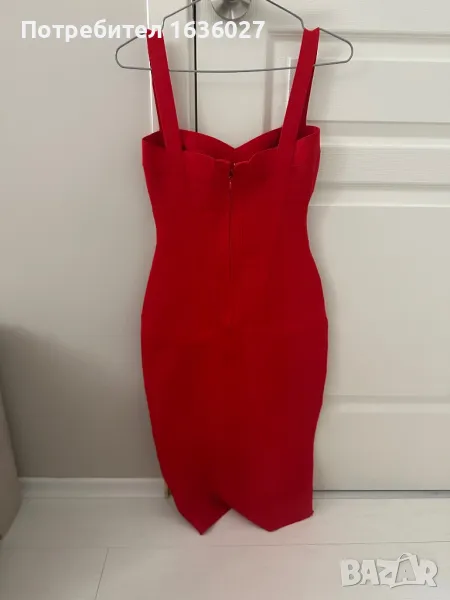 Червена бандажна рокля, снимка 1