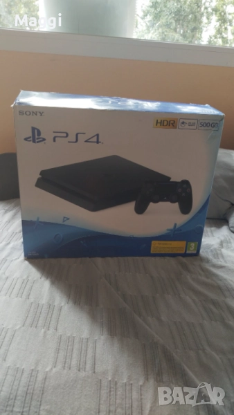 Конзола PlayStation 4 Slim, 500GB HDD, черна, снимка 1