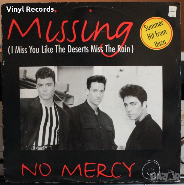 No Mercy - Missing I Miss You Like the Deserts Miss The Rain, Vinyl, 12", 33 ⅓ RPM, снимка 1