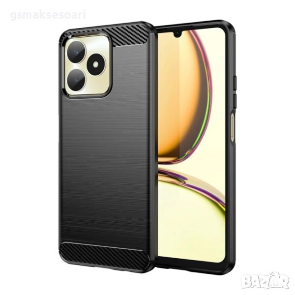 Realme C51 - Удароустойчив Кейс Гръб CARBON, снимка 1