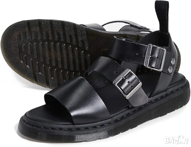 Dr. Martens Gryphon Black Brando Leather Gladiator Sandal № 41 кожени сандали Унисекс, снимка 1