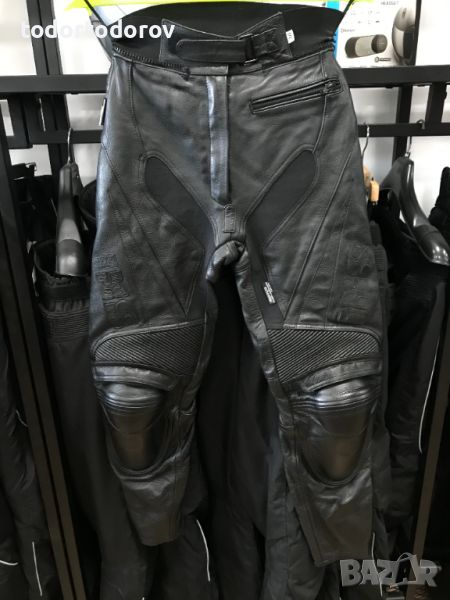 Кожен мото панталон IXS размер 34-36,протектори,като нов, снимка 1