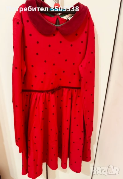 Червена рокля Mini Boden, снимка 1