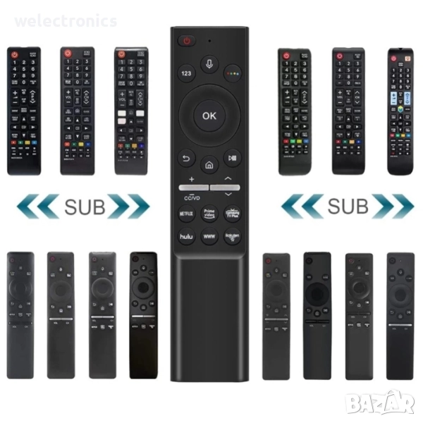 Смарт дистанционно за телевизори Samsung, с гласов контрол и Bluetooth, снимка 1