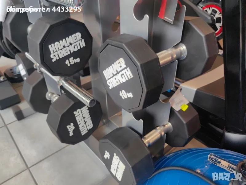 дъмбел гумиран нов , снимка 1