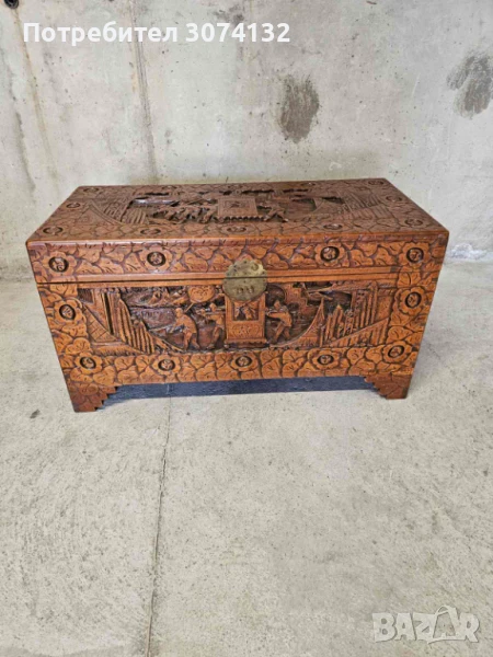 Оргинална Китайска ракла с дърворезба, снимка 1