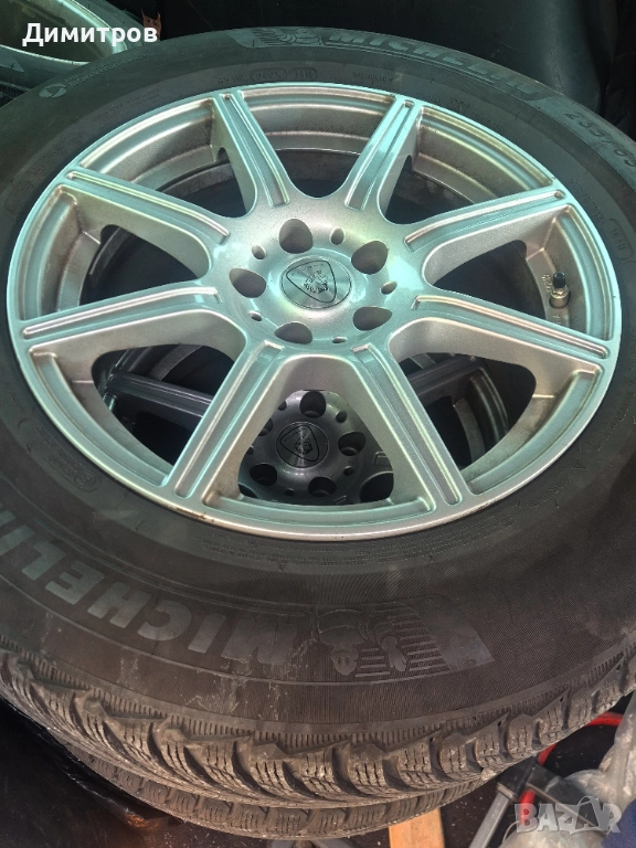 4 а;уминиеви джанти 17", 5X112 за VW, Mercedes с гуми MICHELIN 235/65R17, снимка 1