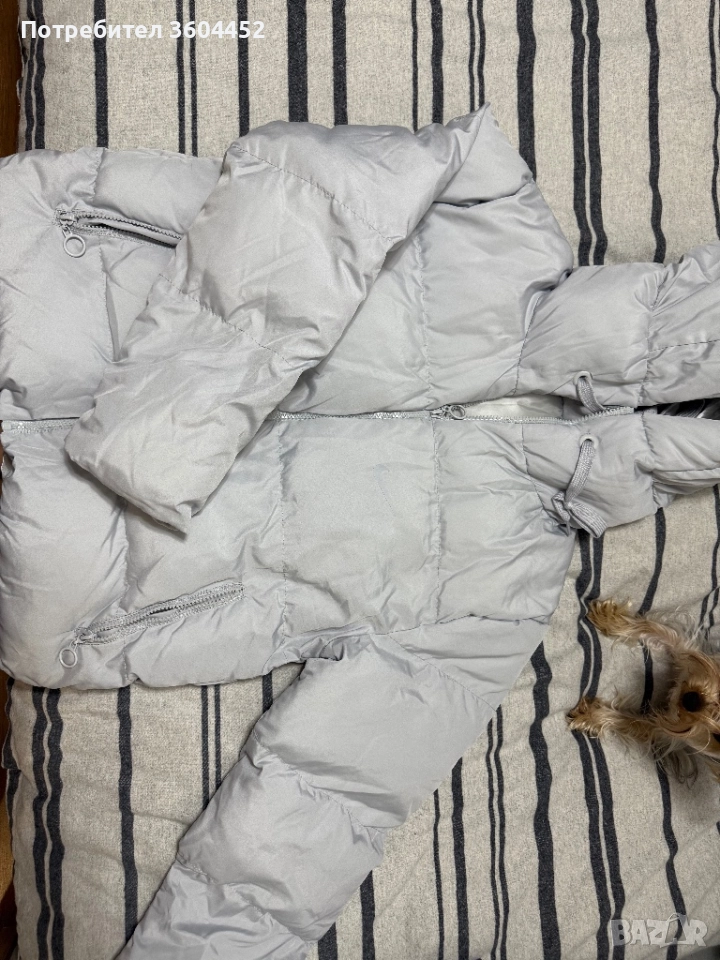 Сиво дебело яке NIKE, снимка 1