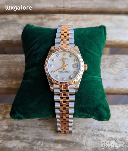 Дамски часовник Rolex Datejust 31MM Mother of Pearl с автоматичен швейцарски механизъм, снимка 1