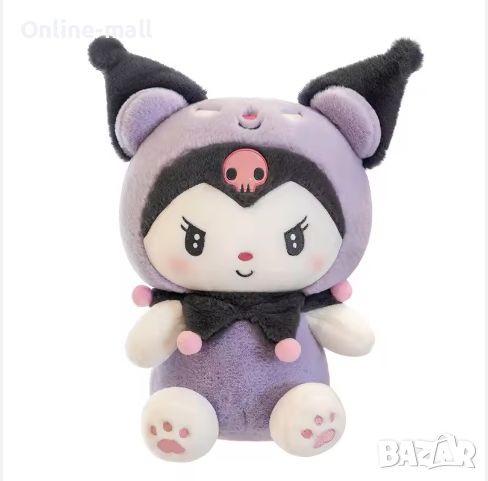 Плюшена играчка Hello Kitty Kuromi Куроми, 50см, снимка 1