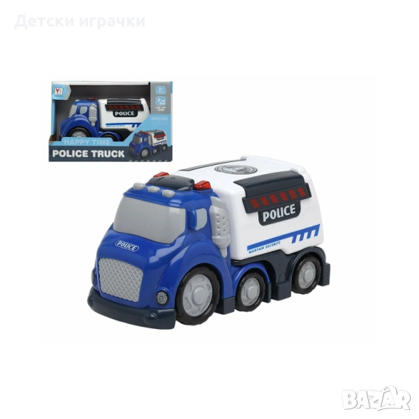 Камион полиция City car със светлини и звуци , снимка 1