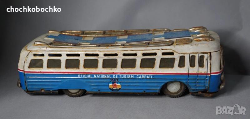 Стара Румънска Метална играчка модел автобус, снимка 1