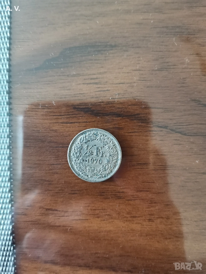 1/2 франка 1970, снимка 1